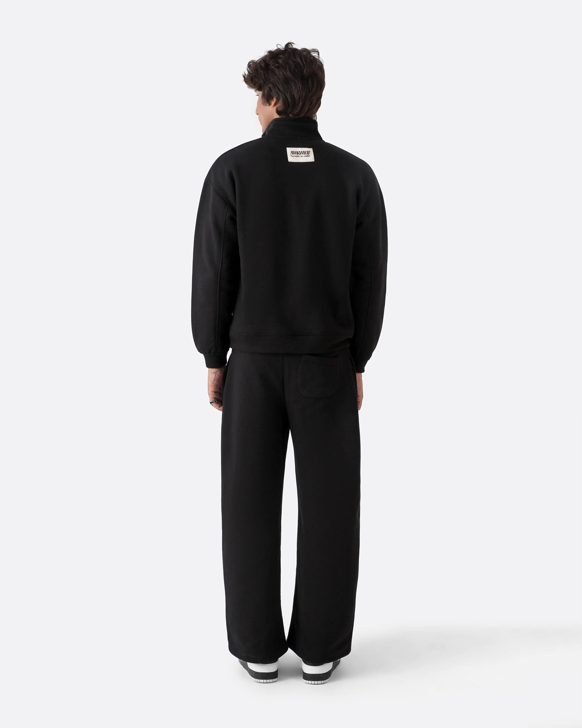 Zip Neck Set | Black