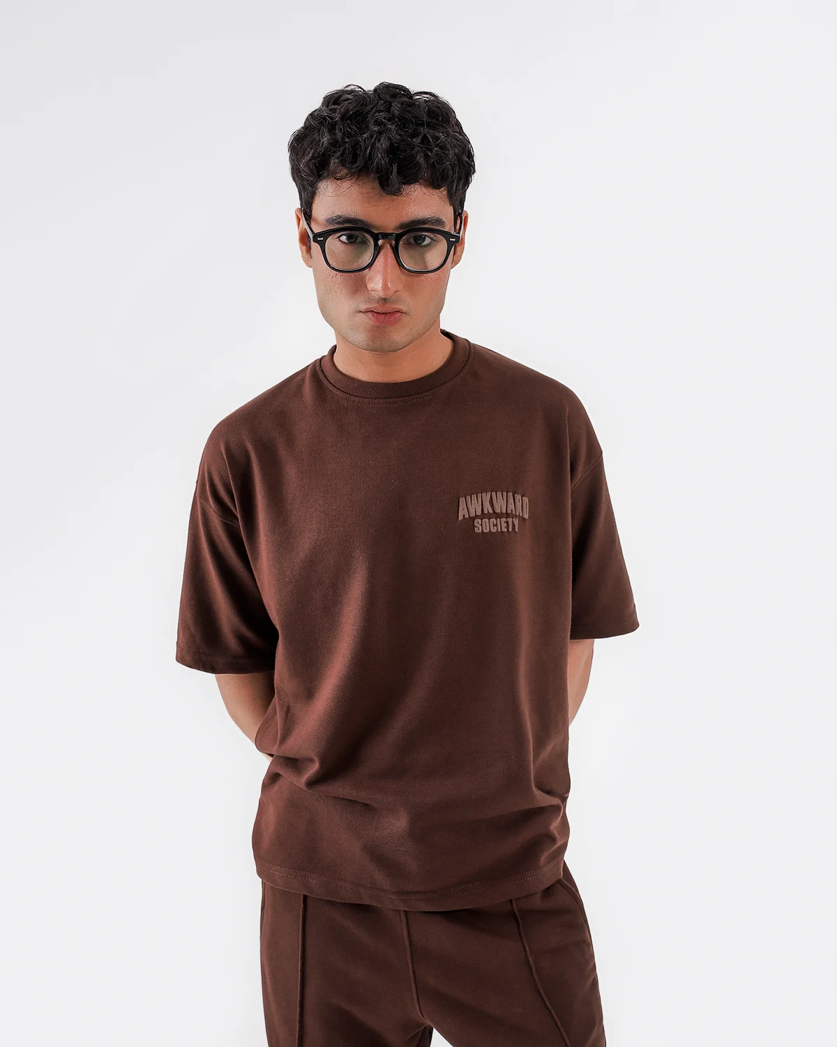 Mocha様 Mocha Brown Oversized T-Shirt & Trouser Set – AWKWRDx