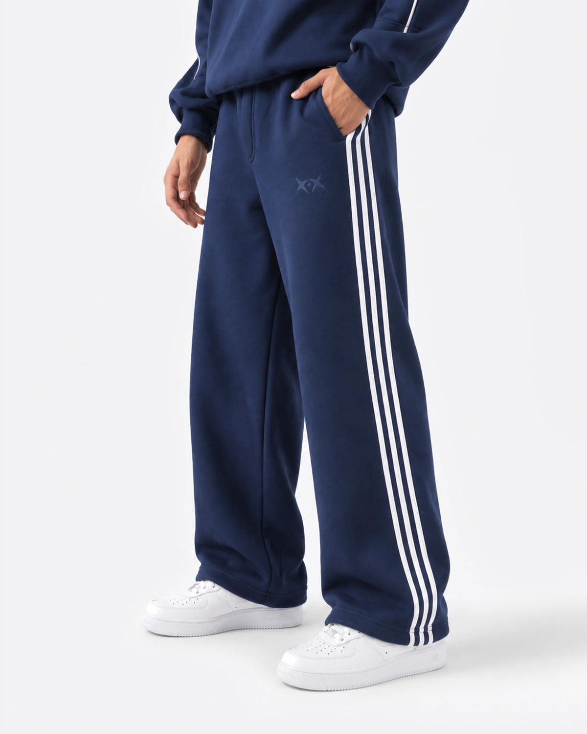 Stripes Sweatpants | Navy