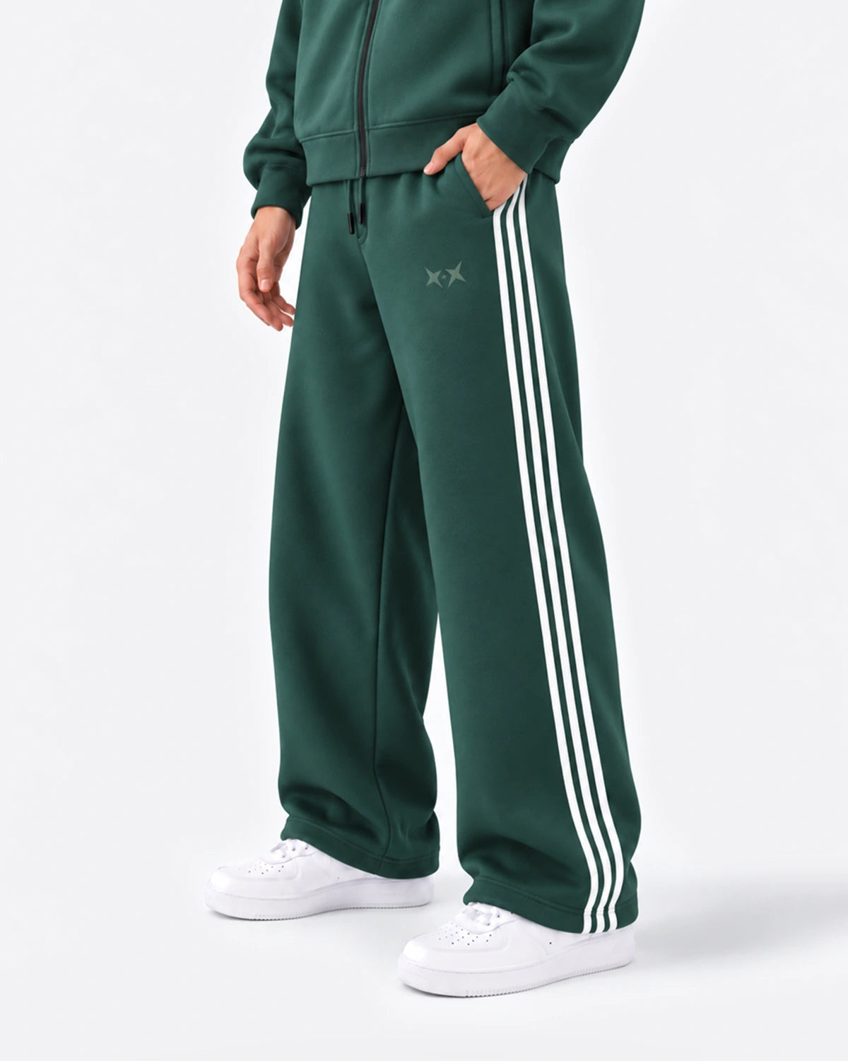 Stripes Sweatpants | Green