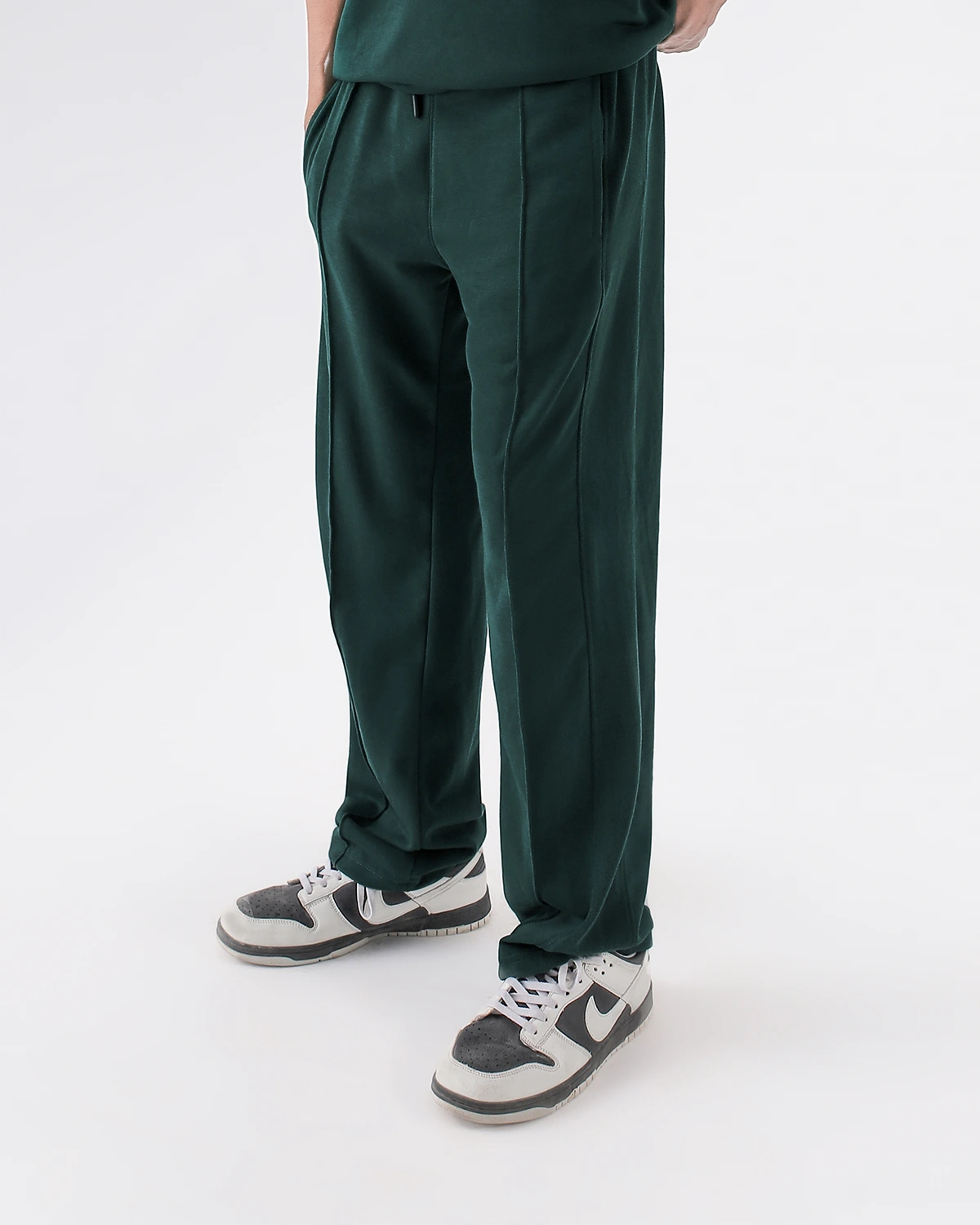 Slate Green Pleated Trouser
