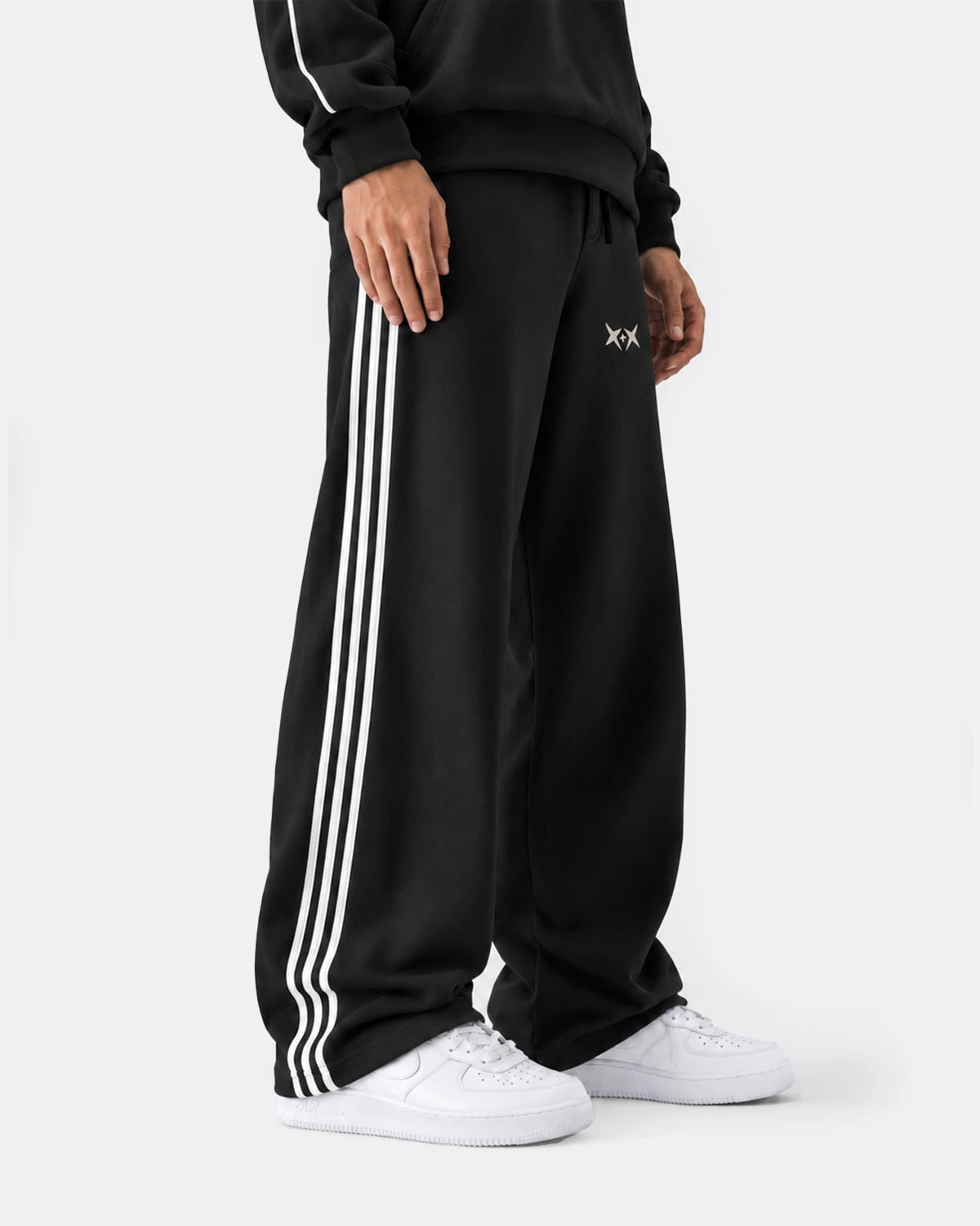 Stripes Sweatpants | Black