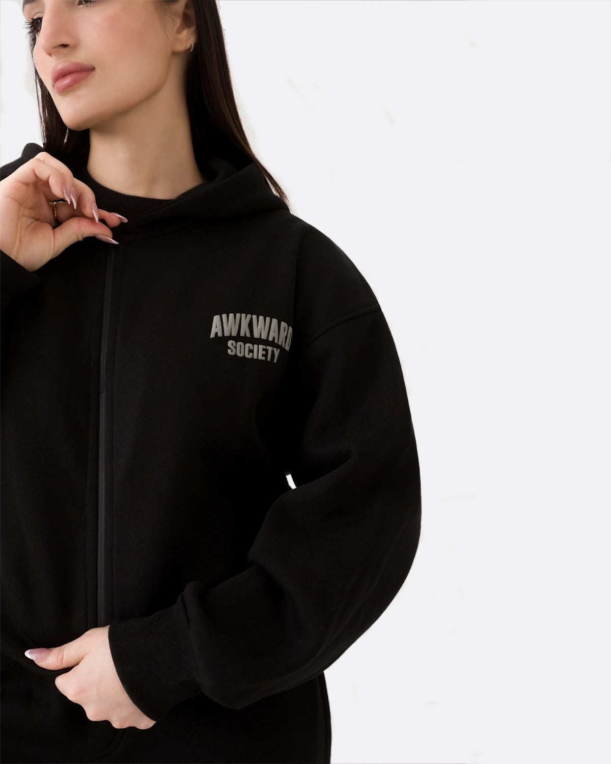 Oversize Zipper | Black