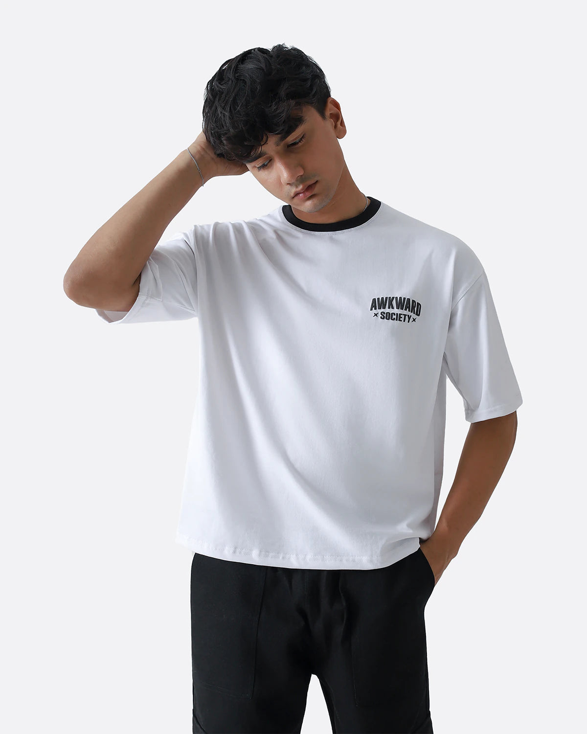 Ringer Tshirt | Black Tone