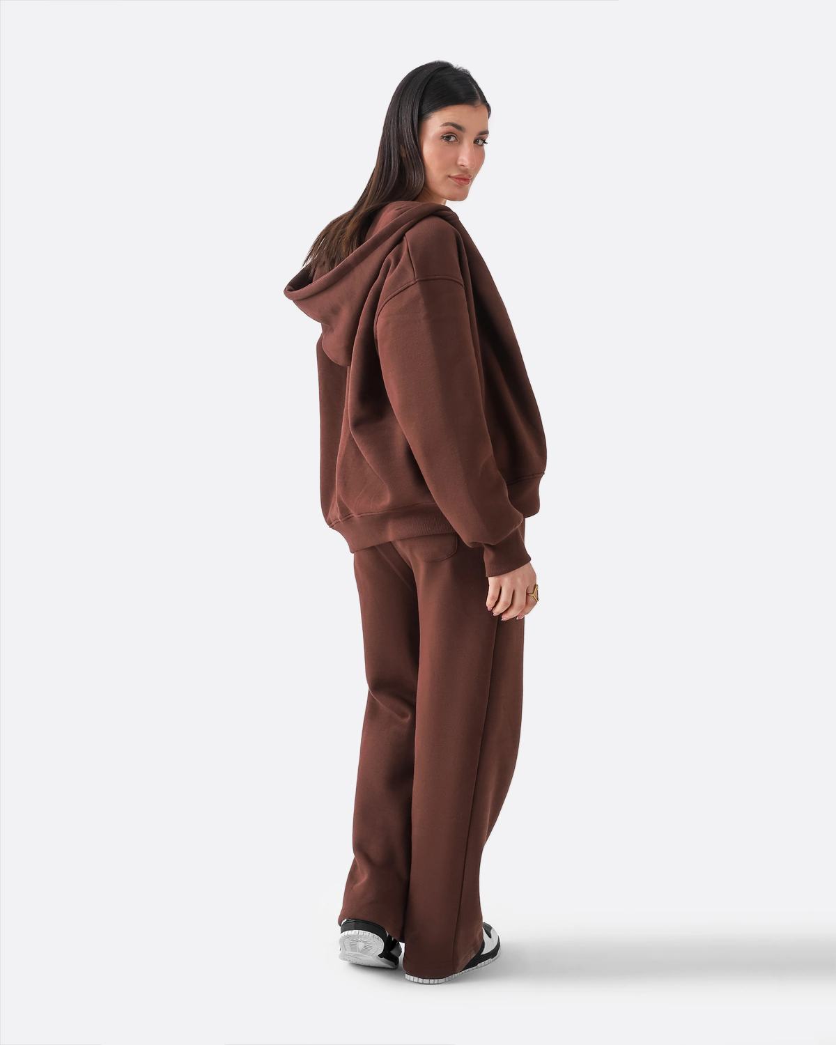 Brown Oversize Zipper