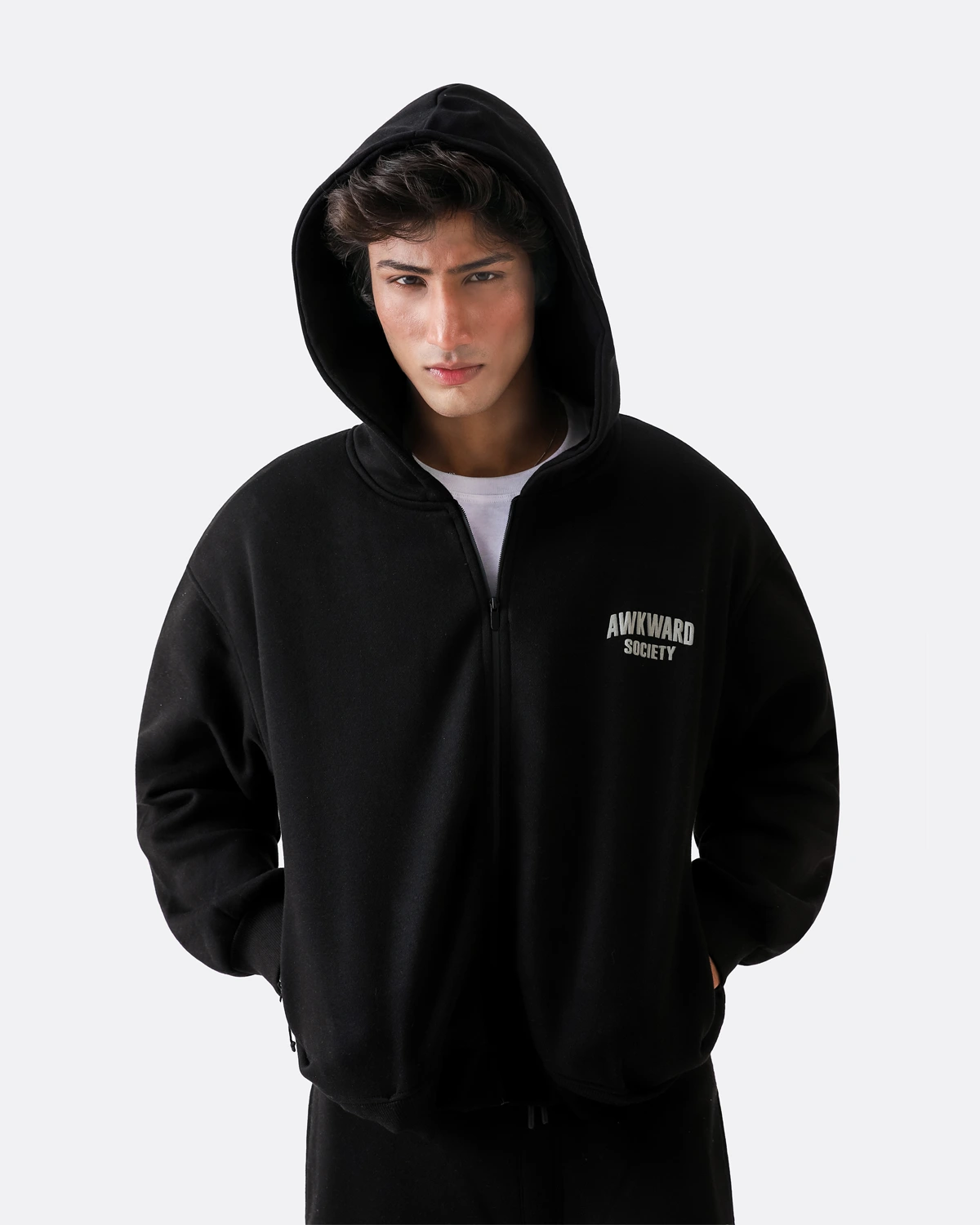 Oversize Zipper Hoodie – AWKWRDx