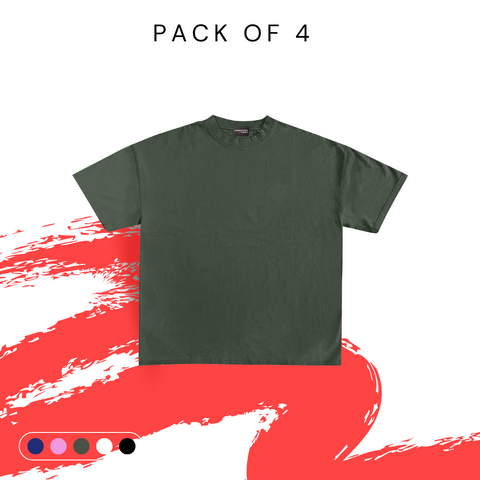 Pack of 4 Casual Tshirt
