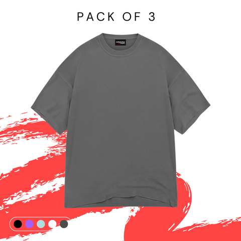 Pack of 3 Oversize Tshirt