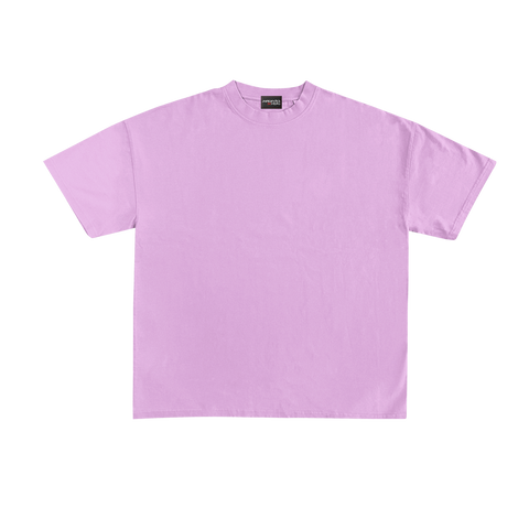 Basic Pastel Pink Casual T-shirt