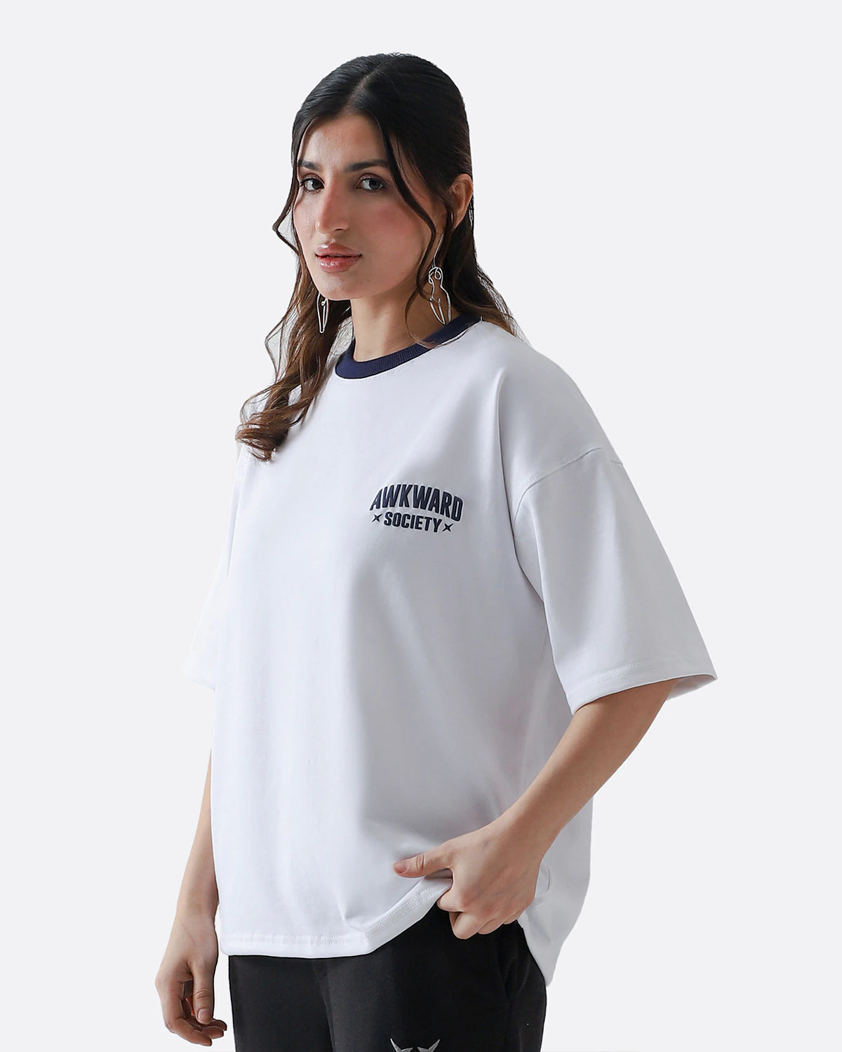 Ringer Tshirt | Navy Tone