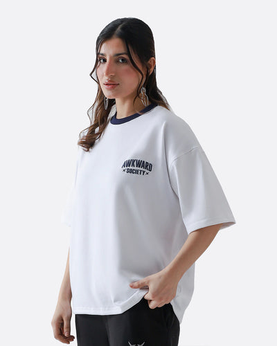 Ringer Tshirt | Navy Tone