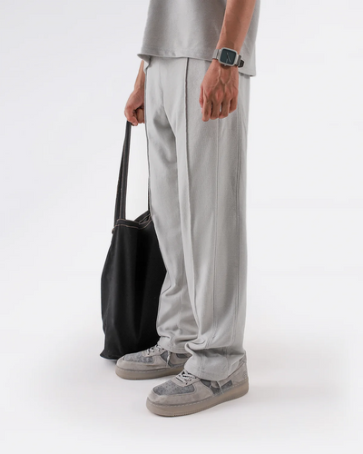 Grey Pleated Trouser