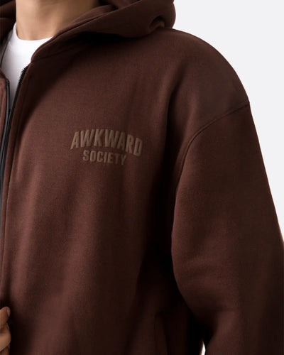 Brown Oversize Zipper