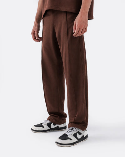 Pleated Trouser | Brown