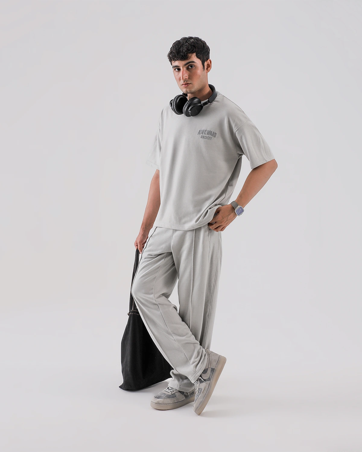 College Grey Oversize Set
