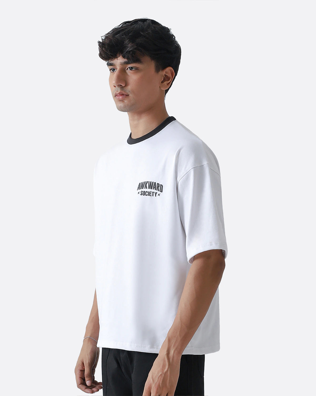 Ringer Tshirt | Black Tone