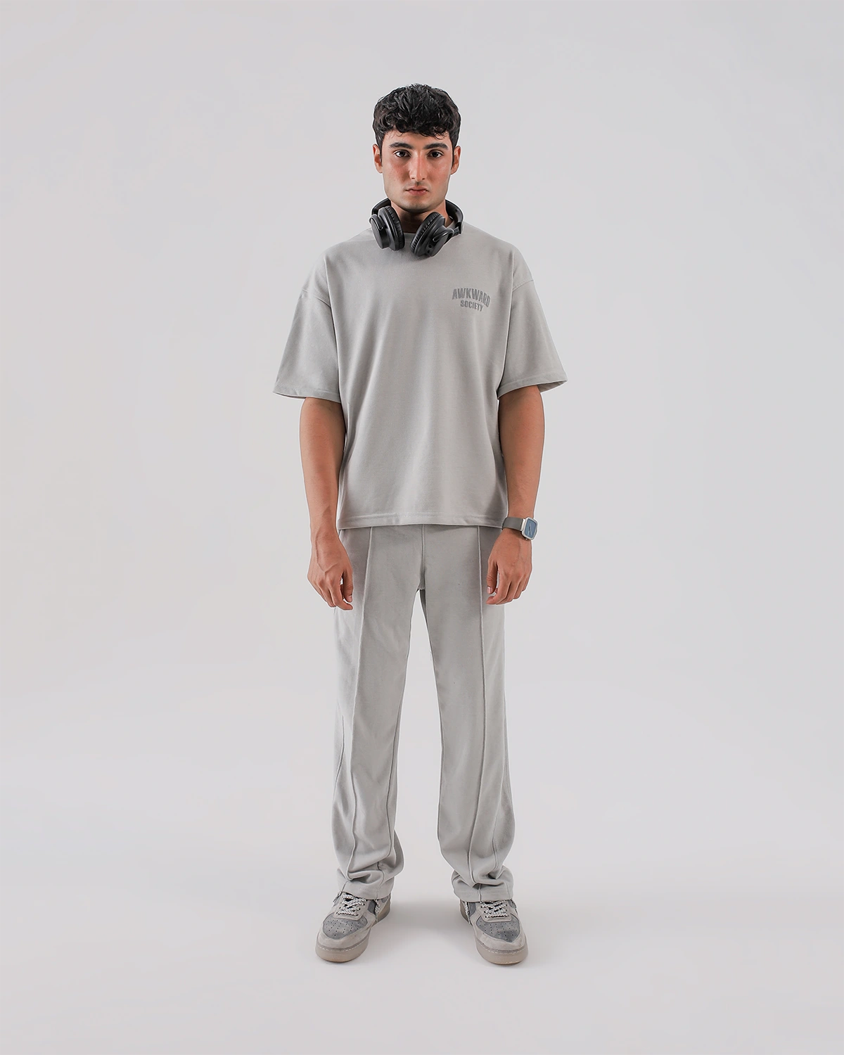 College Grey Oversize Set