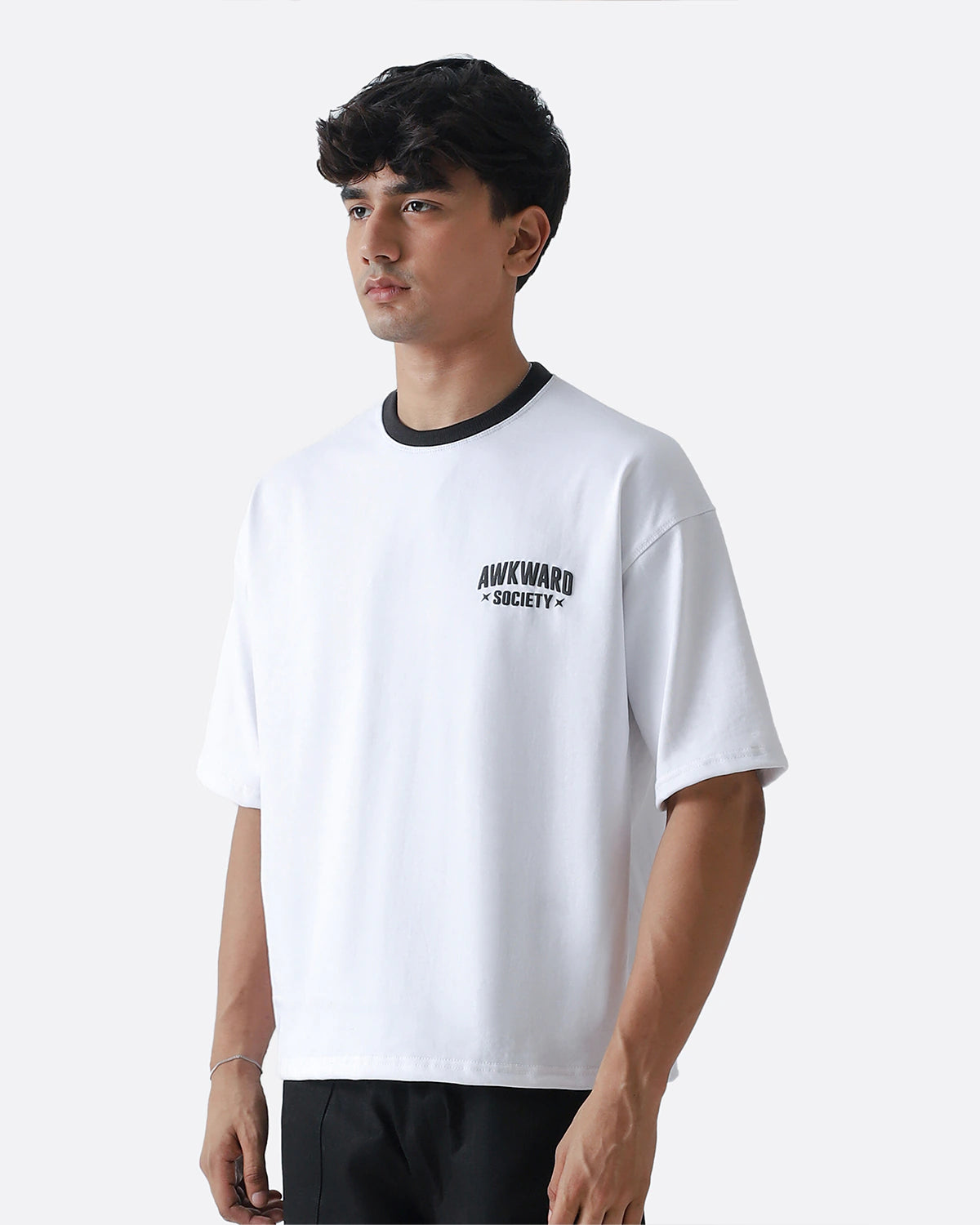 Ringer Tshirt | Black Tone