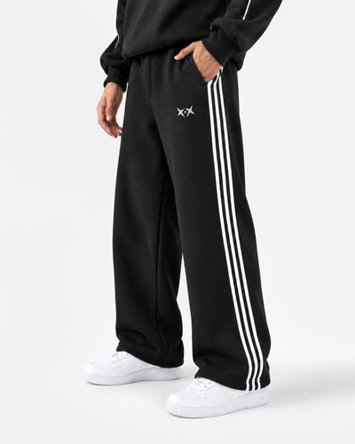 Stripes Sweatpants | Black