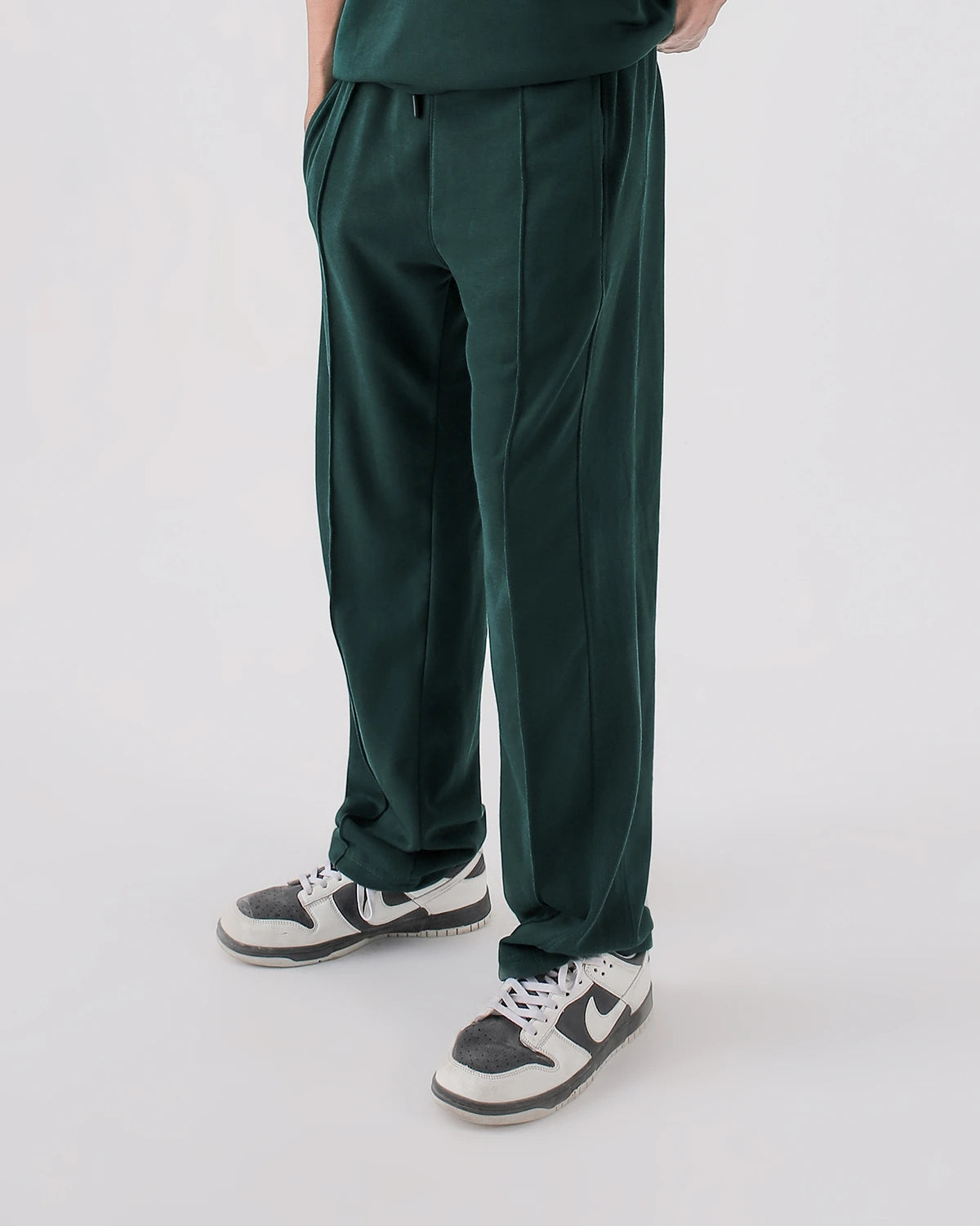 Slate Green Pleated Trouser