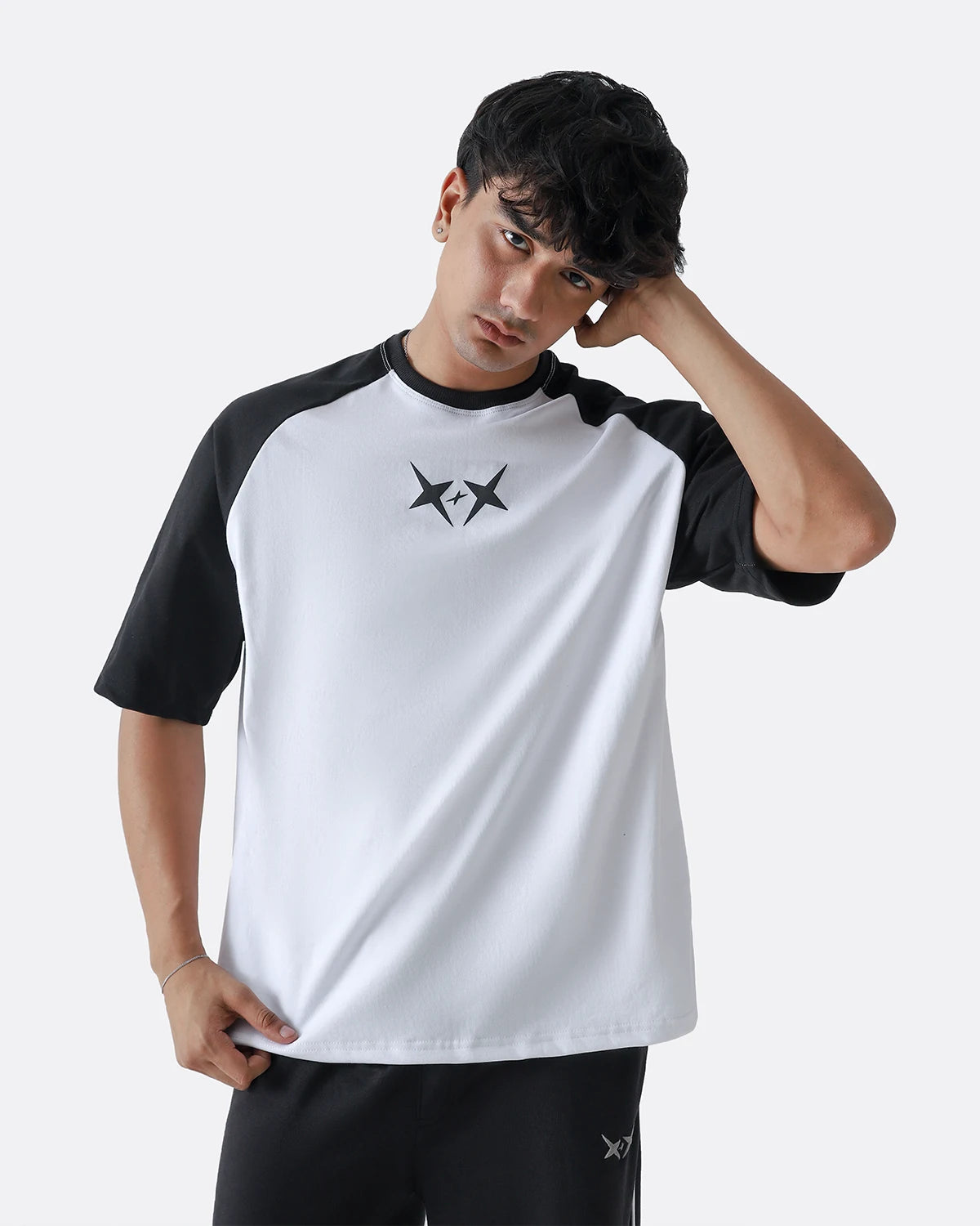 Star Raglan Tshirt | White