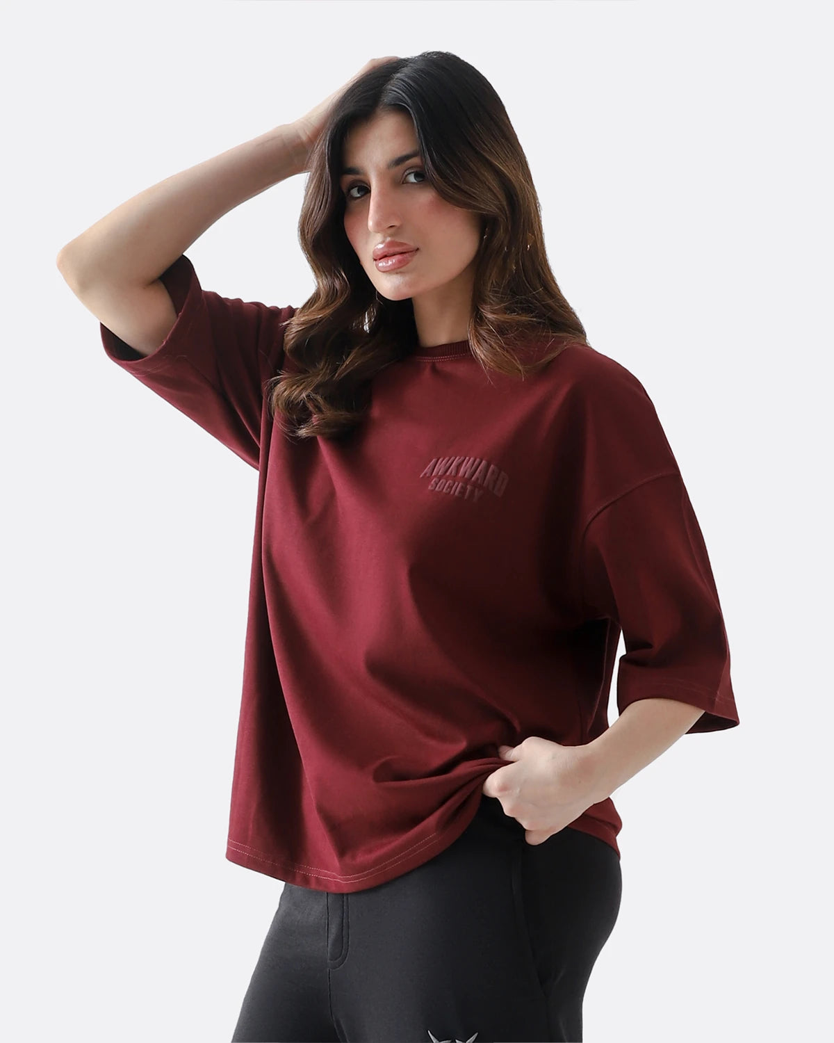 Oversize Tshirt | Maroon