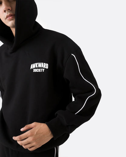 Piping Hoodie | Black