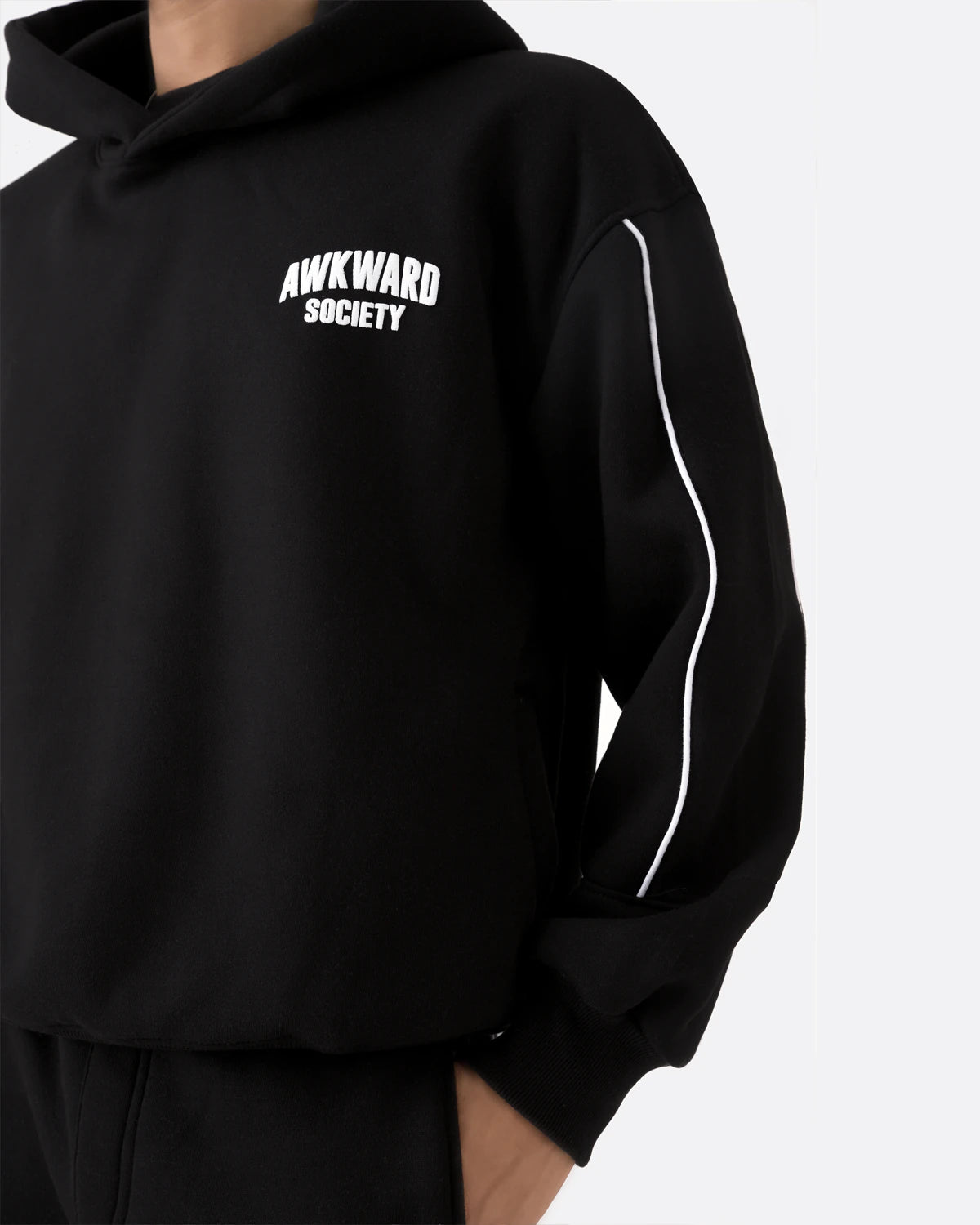 Piping Hoodie | Black