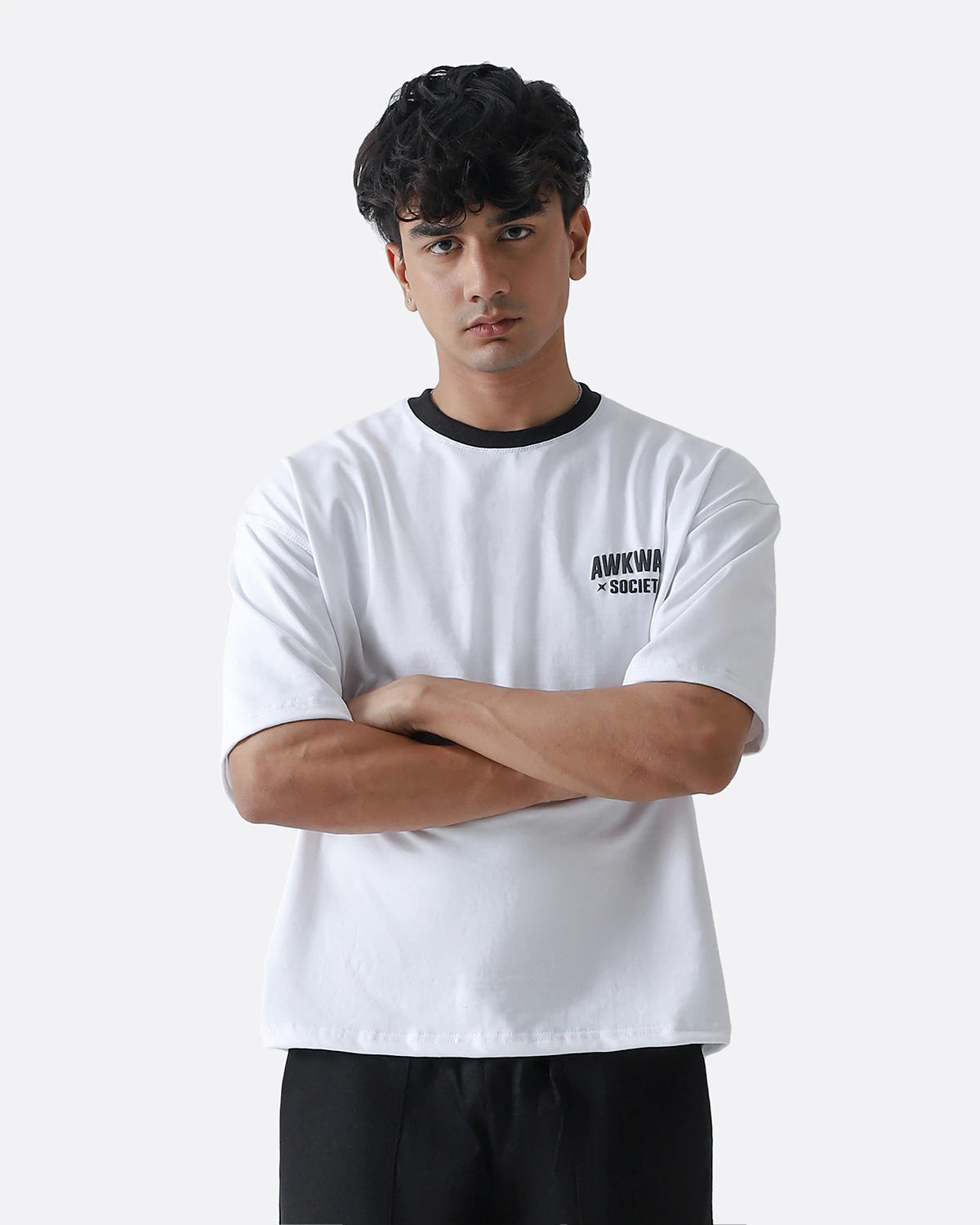 Ringer Tshirt | Black Tone