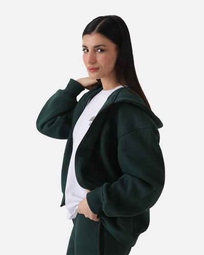 Green Oversize Zipper