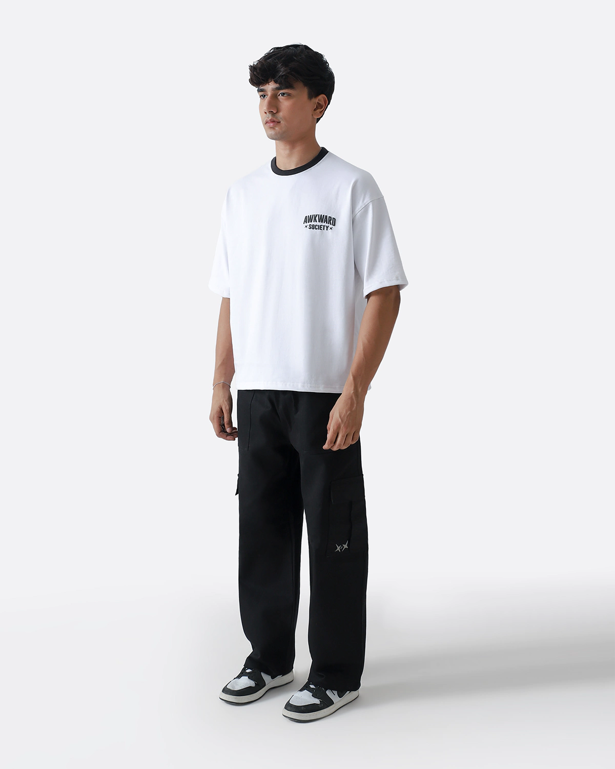 Ringer Tshirt | Black Tone