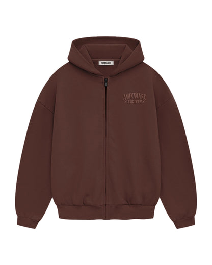 Brown Oversize Zipper