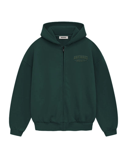 Green Oversize Zipper