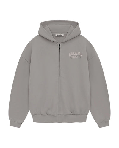 Grey Oversize Zipper