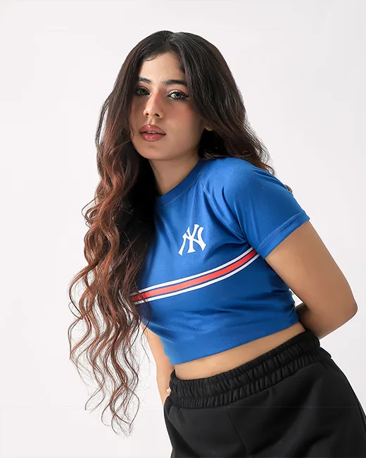 NY Stripes Baby Tee