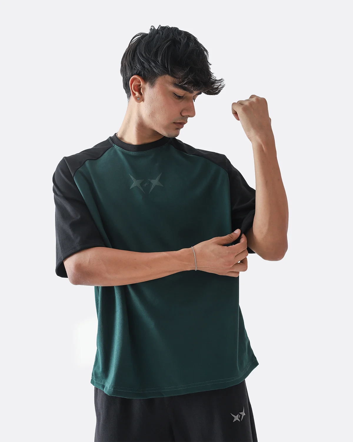 Star Raglan Tshirt | Green