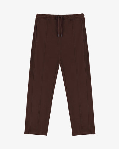 Mocha Brown Pleated Trouser